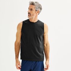 Keep yourself dry and cool during any workout with this men's essential muscle tank top from Tek Gear. Click on this MEN'S GUIDE to find the perfect fit and more! Keep yourself dry and cool during any workout with this men's essential muscle tank top from Tek Gear. Click on this MEN'S GUIDE to find the perfect fit and more! TECHNOLOGIES & FEATURES Crewneck Sleeveless Rounded hem Tru-Dry technology wicks moisture away from the body to keep you comfortable Tag freeFIT & SIZING 28 1/2-in. length fr Moisture-wicking Athletic Fit Muscle Tee With Crew Neck, Athletic Fit Go-dry Muscle Tank Tee, Cheap Sleeveless Muscle Tee With Moisture-wicking, Fitted Moisture-wicking Muscle Tank Tee, Cheap Moisture-wicking Sleeveless Muscle Tee, Muscle Tank Tops, Muscle Tanks, Muscle Tees, Mens Essentials