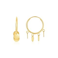 These Endless Circle Charm Huggie Hoop earrings with circle disk charms dangling from the hoops create movement & fun to any collection. Crafted in 14k yellow gold with a high polish finish & an endless hoop closure. Earring Information Length 0.75 inches Width 0.25 inches Backing Endless Hoop Approximate Weight 1.1 gram(s) Metal 14K Yellow Gold Watch Cufflinks, Huggie Hoop Earrings, Cleanser And Toner, Watch Necklace, Jewelry Earrings Hoops, Gold Charm, Accessories Bracelets, Silver Bracelets, Beautiful Earrings