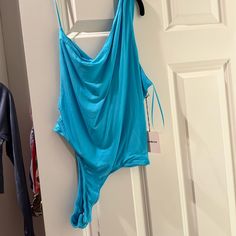 Such A Pretty Blue Chic Blue Bodysuit For Spring, Blue Summer Bodysuit For Parties, Blue Bodysuit For Summer Parties, Chic Blue Bodysuit For Summer, Casual Blue Bodysuit For Loungewear, Chic Blue Summer Bodysuit, Blue Casual Summer Bodysuit, Casual Blue Bodysuit For Summer, Casual Blue Bodysuit For Night Out