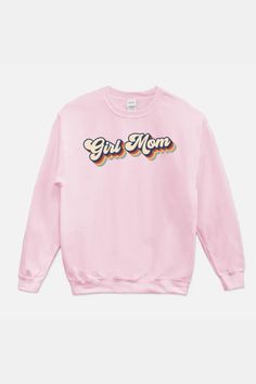 Make a statement in this fun and retro "Girl Mom" sweatshirt. The perfect blend of classic and modern, it's the ultimate way to proudly declare your status as a "Girl Mom"! With a cozy cotton-and-poly blend and a relaxed fit, you're guaranteed comfort along with loads of compliments. Go on and get your girl mom swag on! Outfits For Mom, Sweatshirt Outfits, Retro Girl, Retro Sweatshirts, Retro Girls, Sweatshirt Outfit, Mom Sweatshirt, Your Girl