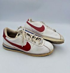 Rare Nike Cortez ‘72 Shoes Forrest Gump White Red Blue 2018 us size 6Y Eur 38.5 Nike Shoes Cortez, Retro Nike Running Shoes, Vintage Custom Sneakers With Round Toe For Sports, Retro Nike Running Shoes With Branded Insole, Vintage Red Mid-top Sneakers, Casual Red Running Shoes With Rubber Waffle Outsoles, Red Vintage Sneakers With Vulcanized Sole, Vintage Red Sneakers With Vulcanized Sole, Casual Running Shoes With Red Sole