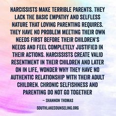 Narcissistic People, Narcissistic Parent, Under Your Spell, Narcissistic Behavior, Psychology Facts, Parenting Quotes, Toxic Relationships, Narcissism, Quotes For Kids