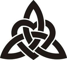 a black and white image of an celtic knot