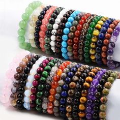 Product Description         Style: Bracelet Size: 8mm Quantity:  1 Pcs length: 7.5 Inches Color:Multicolor                             Clasp: -- Condition: New If you want to buy more , please contact us . Thanks ! &&&&: Sale the items does not include box.   Payment Policy&Shipping Policy We accept PayPal Please pay within 24 hours If no payment or contact is made with in 7 days item will be relisted. Thank YouPlease make sure the "Ship To" address you input in Paypal is correct.Items are shipped within 1-2 business days. The shipping address must be the same as the Paypal registered address.All of our items are shipped via  Air Mail within 1-2 business days upon receiving paymentand you will receive the items about 10-22working days. Shopping Detail:   We usually  send the item to buyer Chakra Beads Bracelet, Bead Bra, Chakra Beads, Bead Bangles, Mens Beaded Bracelets, Beaded Bracelets Diy, Handmade Beads, Beaded Stretch Bracelet, Beads Bracelet