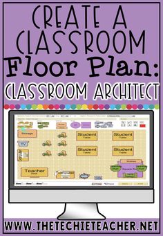 a classroom floor plan with the words create a classroom floor plan in front of it