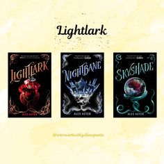 three books with the title lighthark written by alex aster