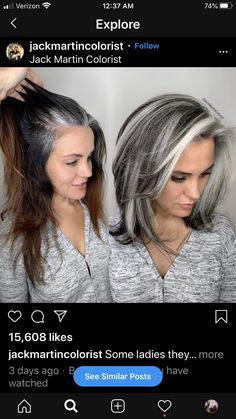 Silver White Hair, Grey Hair Transformation, Gorgeous Gray Hair, Grey Hair Inspiration, Beautiful Gray Hair, Gray Hair Growing Out, Silver Hair Color, Natural Gray Hair, Blending Gray Hair