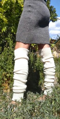 "Solid color, long, knit, leg warmers. I can make these in natural alpaca colors (see the last photo for color options). Or I can make them with organic merino wool. The organic wool is a natural white wool (not a bleached white). I typically have some of the organic merino wool dyed with black walnut husks. Please ask to see the colors that are currently available. The organic merino wool yarn comes in a couple different widths, you can choose the thinner or thicker yarn. If you don't want to t Alpaca Colors, Wool Leg Warmers, Knit Leg Warmers, Natural Clothing, Outdoor Yoga, Merino Wool Yarn, Thick Yarn, Long Knit, Womens Leggings