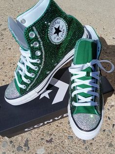 PERSONALIZE YOUR SNEAKERS WITH A CUSTOM PHOTO AND YOUR NAME (Message me for prices on Nike Shoes) Bling Converse (partial or full) State your color and size in notes, any specific details! Add-ons are extra- such as photos, satin or glitter laces etc. AVAILABLE IN VARIOUS SIZES 2-3 week Turnaround *SHIPPING TIME COULD BE SHORTER THAN SPECIFIED BELOW* Bedazzled Converse, Converse For Women, Rhinestone Converse, Custom Sneakers Diy, Bling Converse, Cute Converse, Custom Shoes Diy