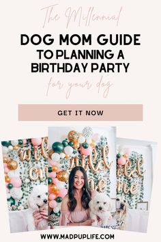 a mom's guide to planning a birthday party for her dog