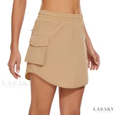 Lasaky - Professional Golf Skort with Built-in Shorts, Sporty Tennis Skirt with Pockets Womens Skorts, Womens Golf Skirts, Skirt With Shorts, Tennis Skirts, Half Skirt, Golf Skort, Golf Skirts, Skirt With Pockets, Denim Midi Skirt