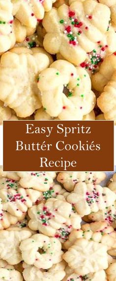 easy spritz butter cookies recipe