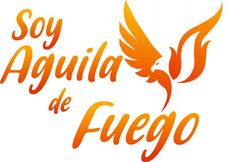 an orange bird with the words soy aguila de fuego