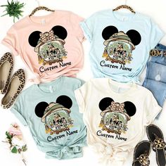 Personalized Disney Animal Kingdom Shirt, Leopard Mickey And Friends Safari Matching, Disney Family Safari Trip Shirt Disney Animal Kingdom Shirts, Animal Kingdom Shirt, Safari Trip, Disney Animal Kingdom, Animal Kingdom Shirts, Disney Animals, Disney Family, Travel Shirts, Mickey And Friends