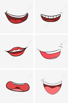 four different types of mouth shapes