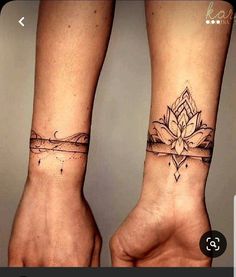 two people with matching tattoos on their arms