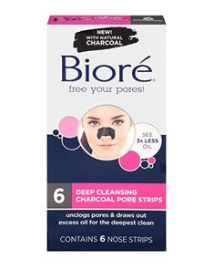 When you picture beauty products, ingredients like rosewater, citrus, and other luxurious ingredients might come to mind — however, charcoal skin care is definitely having a moment. Now, I Homemade Pore Strips, Best Drugstore Products, Nose Pores, Pore Strips, Nose Strips, Beauty Products Drugstore, Unclog Pores, Blackhead Remover, Deep Cleansing