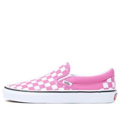 Vans Classic Slip-On 'Pink White' VN0A5JMHYOL (SNKR/Skate/Casual/Unisex/Low Top) Cute Vans, Vans Slip On, Buy Buy, Vans Classic Slip On, Crazy Shoes, Vans Classic, Shoe Obsession, Things To Buy, Low Top