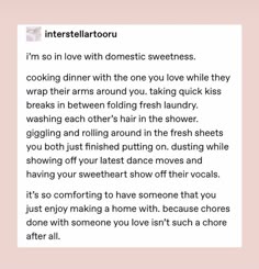 an instagramted photo with the caption'i'm so in love with domestic sweethearts cooking dinner with the one you love while they wrap their arms around