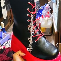 Deadpool Ish Complain Bootstyle Ladies Chunky Boot Chunky Boots, Shoes Heels Boots, Wedding Stuff, Me Too Shoes, Shoes Women Heels, Deadpool, Heeled Boots, Black Red, Shoes Heels