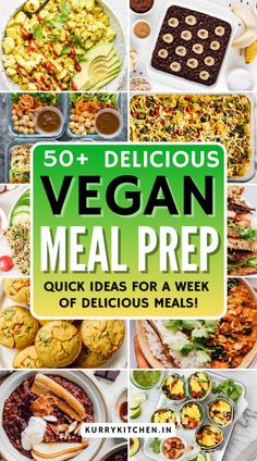 the cover of 50 delicious vegan meal prep