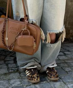 Karl Lagerfeld Bag, Leopard Sneakers, Miu Miu Bag, Fancy Bags, Trending Sneakers, Pretty Bags, Bag Trends, Brown Bags, 가을 패션