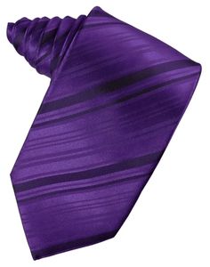 Choosing a pattern can be daunting. You know you don’t want plain fabric, but you don’t want your tie to be having its own party, either. Don’t sweat: striped satin is a simple, clean look that’ll do you well. Description Words, Purple Ties, Satin Suit, Suit Tie, 2000 Fashion, Room Color, Purple Tie, Blue Peach, Stripe Silk