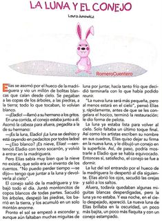 an article in spanish with a bunny sitting on top of the page and text below it