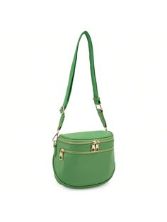 Army Green Casual,Sporty,Unisex,Vacation,Fashionable Collar  Polyamide Plain Bum Bag,Sling Bag Embellished   Women Bags Functional Green Shoulder Bag With Zipper, Functional Green Shoulder Bag With Zipper Closure, Green Bag With Adjustable Strap For Outdoor Activities, Green Bags With Adjustable Strap For Outdoor Activities, Green Shoulder Bag With Zipper For Outdoor Activities, Green Nylon Bag With Detachable Strap, Green Shoulder Bag With Removable Pouch For Outdoor Activities, Green Shoulder Bag With Removable Pouch For Outdoor, Green Bags With Detachable Strap