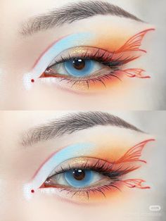 Make Up Artistique, Knife Makeup, Makeup Drawing, Ethereal Makeup, Creative Eye Makeup, Asian Eye Makeup, Crazy Makeup