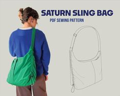 the saturn sling bag sewing pattern is easy to sew