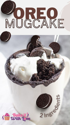 Oreo Mug Cake Liquid Dessert Recipes, Liquid Desserts, Oreo Mug Cake, Fun Easy Desserts, Oreo Mug, Cake In A Mug, Desserts With Few Ingredients, Vanilla Mug Cakes, Oreo Flavors