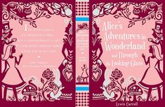 the front and back cover of alice's adventures in wonderland