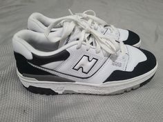 New Balance 550 Mens Shoe US 5.5 Black White Rain Cloud Athletic GSB550CA Preowned In excellent condition Practically new This item was thoroughly checked for condition of this item. Each flaw that we find will be shown in the photos and described in the condition description and here as well. For any reason if we miss something on an item we offer 30 day moneyback guarantee refund. SHIPPING RULES: We Ship Monday through Friday If purchased before 1pm possibly will be shipped same day New Balance Shoes 550, Balance 550, Rain Cloud, Rain Clouds, New Balance Shoes, New Balance, Shoes Mens, Athletic Shoes, Men's Shoes