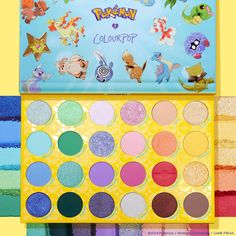 An exclusive 4-piece set of Pokémon eye + lip must-haves. Pallet Town Eyeshadow Palette - Features 24 rainbow hues from soft pastels to fun brights inspired by the Kanto region! Transforming pH Lip Balm - A colour-changing lip balm that reacts to your natural pH to create the perfect pink shade! Inspired by Pikachu, Ditto and Jigglypuff. PRODUCTS ARE NOT AVAILABLE TO SHIP TO MAINLAND CHINA, TAIWAN, HONG KONG SAR, AND MACAO SAR. FOR A FULL LIST, SEE OUR FAQ. Kanto Region, Wild Makeup, High Pigment Eyeshadow, Makeup Package, Baby Beanies, Colourpop Cosmetics, Pinterest Ideas, Pigment Eyeshadow, Lip Set