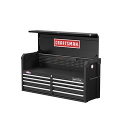 the craftsman's toolbox is open and ready to be used for workbench