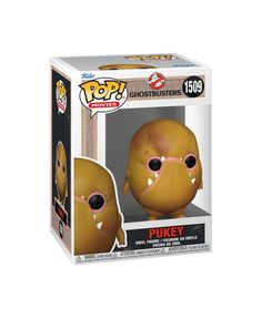 the funkyy pop vinyl figure is in a box with its mouth open and tongue out