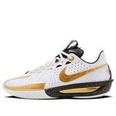 Nike Air Zoom GT Cut 3 'CHBL' HF5702-170 Luxury Nike Sneakers For Sports, Gold Basketball Shoes With Boost Midsole For Sports, Gold Basketball Shoes With Boost Midsole, Nike Gt Cut 3, Track Practice, Hoop Shoes, Gym Attire, Adidas Crazy, Mens Style