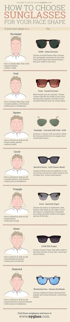 How To Choose Sunglasses, Theo Eyewear, Sunglasses For Your Face Shape, Face Shapes Guide, Ray Ban Round Sunglasses, Fashion Infographic, Glasses For Your Face Shape, Ray Ban Sunglasses Women, Ray Ban Sunglasses Sale