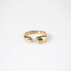 Featuring a sleek and contemporary open-ended design, this high-polish gold ring is perfect for stacking or wearing solo. Simple but timeless piece, could make a perfect gift. Open Ring, Timeless Pieces, Gold Rings, Perfect Gift, Gifts, Design