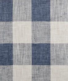 a blue and white checkered fabric