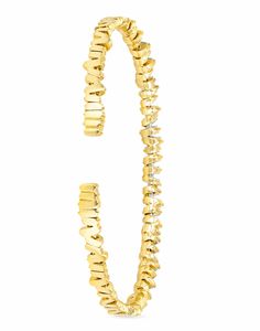 SUZANNE KALAN JEWELRYFINE JEWELCUFF YLWGOLD Fireworks Flexible Diamond Baguette Bangle Diamond Baguette, Suzanne Kalan, Marissa Collections, Baguette Diamonds, Baguette Diamond, Clothing Size Chart, Gemstone Colors, Traditional Design, New Shop