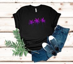 Palm Tree TShirt, Aesthetic Shirt, Tropical Shirts, Beach Shirts, Vacation Shirt, Summer T Shirt, Girls Trip T-Shirt, Palm Trees Bella+Canvas 3001   100% Heirloom combed and ring spun cotton (fiber content may vary for different colors) Light fabric (4.2 oz/yd² (142 g/m Retail fit Tear away label Runs true to size PLEASE CHECK THE SIZE CHART BELOW AGAINST YOUR FAVORITE SHIRT, sizes are measured by laying the shirt flat and measuring across in inches. Care Instructions: Machine wash: warm (max 40 Tshirt Aesthetic, Tree Tshirt, Aesthetic Shirt, Tropical Shirts, Aesthetic Shirts, Vacation Shirts, Beach Shirts, Summer Tshirts, Favorite Shirts