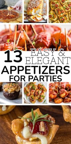 twelve easy and delicious appetizers for parties