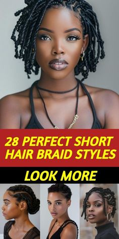 Creative Braid Styles for Headbands You’ll Love Braided Bob Styles For Black Women, Short Natural Hair Styles Braids, Twa Braids, Flat Twist Hairstyles For Short Hair, Braids For Short Hair Black Women, Short Bob Braids Hairstyles, Short Hair Braid Ideas, Creative Braid Styles, Braid Styles For Short Hair