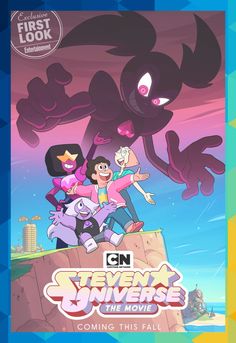 an animated movie poster with the characters from cartoon network's tv series, teen universe