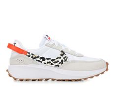 Women's Nike Waffle Debut Sneakers | Shoe Carnival Nike Waffle Debut, White Cheetah Print, Nike Air Max Excee, Nike Branding, Nike Sneakers Women, Nike Waffle, Fashionable Clothes, Cute Sneakers, Womens Athletic Shoes