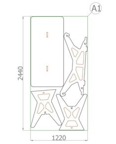 the floor plan for an office with two chairs and a table in front of it