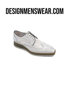 Descriptions RUN TRUE TO SIZE Carricci Style No : KS515-35 WHITE Wingtip men's shoes Lace up casual shoes Genuine calfskin leather Memory foam cushion Super lightweight rubber sole 100 % genuine leather All day comfort Very vice with jeans, dress pants and Suits Leather material, lightweight, wear non slip. ORDER BY PHONE 810-836-8000 FREE SHIPPING White Dress Shoes Men, Mens Overcoat, Plaid And Leather, White Dress Shoes, Slim Fit Dress Pants, Plaid Suit, Patent Shoes, Wingtip Oxford, Short Sleeve Dress Shirt