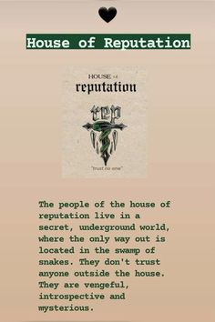 the house of repuptation is shown in this screenshot from an old book